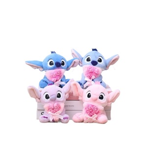 Pendentif de sac, porte-clés et poupée en peluche super douce en forme de rose, inspiré du personnage de dessin animé Stitch, très populaire sur internet - Product Image 5