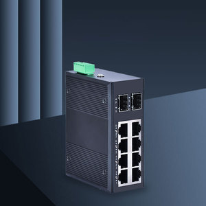 Industrial DIN Rail Ethernet <b>Switch</b> Unmanaged Managed 8 Port 2 SFP Fiber Rugged Aluminum Wide Temperature IP65 OEM Automation - Product Image 5