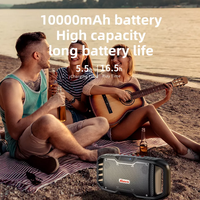 Speaker Nirkabel Berdaya Tinggi 120W dengan Empat Speaker untuk Pemutaran Stereo yang Kuat, Tahan Air IPX6, Mendukung Kartu TF, USB Flash Disk, dan Audio AUX
