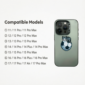 <span class=keywords><strong>Coque</strong></span> antichoc en TPU mat avec motif chat pixelisé mignon assis sur ballon de football pour <span class=keywords><strong>iPhone</strong></span> 17 16 15 14 13 <span class=keywords><strong>Pro</strong></span> Max - Product Image 3