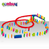 Blocs de construction en plastique non toxiques pour la sécurité des pistes de course en marbre Domino, jouets éducatifs DIY 3D, développement de l'intelligence