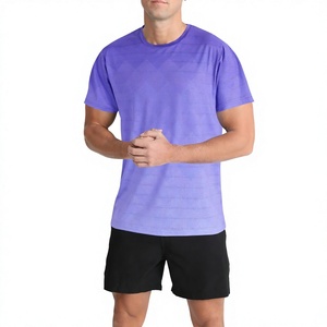 T-shirt de sport décontracté en polyester ultra doux et respirant à col rond – Produit de luxe - Product Image 1