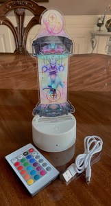 OEM Odm อนิเมะ มิวทู และ มิว ฟอยล์สีทอง ขนาด 7 นิ้ว อะคริลิกสแตนดี้พร้อมฐานไฟ LED - Product Image 2