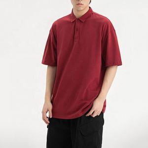 Camiseta de Golf para Hombre 2025, 100% Algodón, Cuello Clásico, Logotipo Bordado, Manga Corta, 250gsm, Cuello Extra Grande - Product Image 3