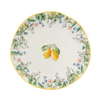 Service de table moderne en porcelaine 16 pièces avec motif de fruits en relief 3D, assiettes, bols et tasses pour 4 personnes, restaurant
