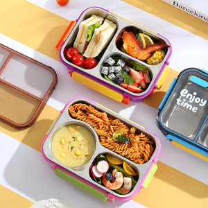 Cartoon Lunch Box Portable Bento for Students/office, Durable Leak Proof <strong>Container</strong> Ideal for School <strong>Cafeteria</strong> &amp; Work Meals - Product Image 4
