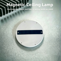 Plafonnier intelligent à détecteur de mouvement avec télécommande, lumière de placard à piles, lampes de douche LED sans fil 3 CCT, lampe suspendue intérieure