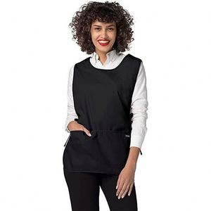 Delantales de peluquería unisex con logo personalizado al por mayor, delantal de poliéster con mangas de algodón para limpieza, para uso en fiestas de mujer - Product Image 2