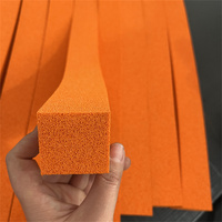 Éponge en mousse de caoutchouc naturel à cellules ouvertes, très absorbante, à gros pores, noire/rouge/blanche, pour carrelage, avec service de découpe
