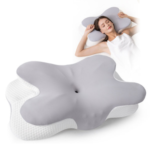 Sẵn Sàng Để Tàu 3D Lưới Thoáng Khí Bộ Nhớ Bọt Cổ Hỗ Trợ Gối Mềm Sâu Ngủ Giường Gối Trong Bướm Thiết Kế Cho Tà Tà - Product Image 1