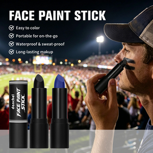 <span class=keywords><strong>Pintura</strong></span> Corporal y Facial en Barra, Resistente al Agua, 6 Colores, No Tóxica, para <span class=keywords><strong>Halloween</strong></span>, Maquillaje en Crema, Segura para Fiestas, Cosplay, Deportes, <span class=keywords><strong>Pintura</strong></span> Facial - Product Image 4