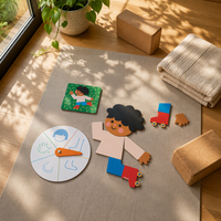 Cartes de jeu en papier épais de forme personnalisée avec finition UV |   Ensemble de puzzles en carton de 2 mm pour jeux éducatifs