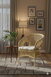 Chaise en rotin moderne Fabiano, meubles d'extérieur pour hôtel en Indonésie, fabrication artisanale, sièges durables de haute qualité - Product Image 4