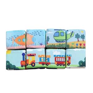 Jouets en tissu en <span class=keywords><strong>mousse</strong></span> de haute qualité, cubes d'activités, blocs de tissu de paysage éducatifs précoces pour bébé - Product Image 6