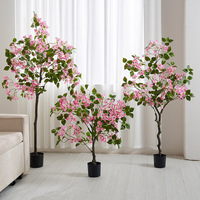 Grandes plantes artificielles de bougainvillier haut de gamme pour accessoires de photographie, décoration intérieure, centres commerciaux et hôtels