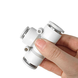 Blue air Hose Plastic Y-shaped Three-way <b>Connector</b> PY-6-8-10-12 <b>Quick</b>-insert Docking Head - Product Image 4