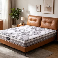 Matelas en mousse à mémoire de forme et ressorts ensachés, confortable, compressé, taille King, matelas d'hôtel en boîte