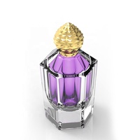 Nuevo Diseño de Tapa de Perfume de Zamac, Forma Facetada, Tapa de Perfume Multicolor de Aleación de Zinc para Botella de Perfume de Vidrio FEA15, Logotipo Personalizado