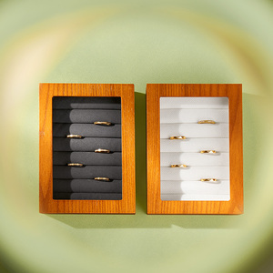 Estuche de Joyería de Madera FANXI, Ideal para Regalo, Organizador de Joyas Portátil para Viajes - Product Image 4