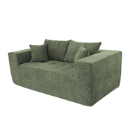 Canapé modulaire en tissu confortable à assise profonde, prix d'usine en gros, idéal pour villa moderne, appartement, hôtel, bureau, salon