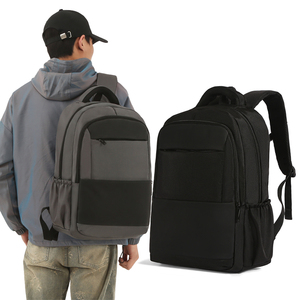 <span class=keywords><strong>Mochila</strong></span> para Portátil de Lona Impermeable de 17 Pulgadas con Diseño de Letras y Puerto USB, Antirrobo, a Precio Económico - Product Image 1