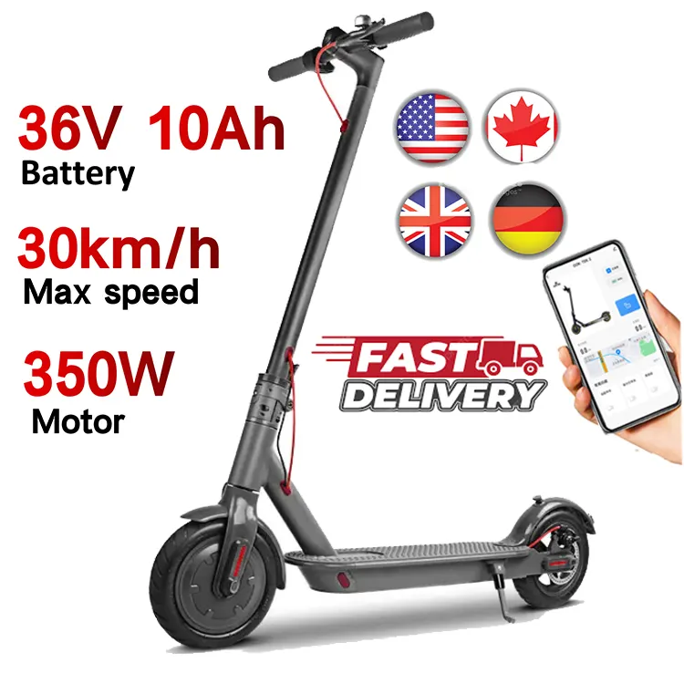 Snelle Levering Van Eu Magazijn M365pro Volwassen Opvouwbare Elektrische Scooter 350W Met App Escooter E Scooters