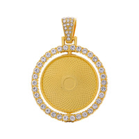 Collier à pendentif rotatif double face par sublimation, impression par transfert thermique, strass, sensation haut de gamme, pour cadeau d'anniversaire