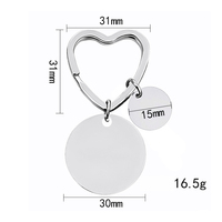 Porte-clés rond vintage personnalisable Ywyougang avec breloque en acier inoxydable, cadeau personnalisé