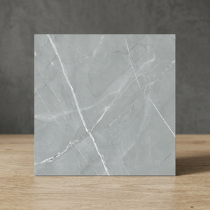 Carreaux de sol en porcelaine vitrifiée effet marbre Aramani Seal, céramique brillante 60x60cm par Vistaar - Product Image 2