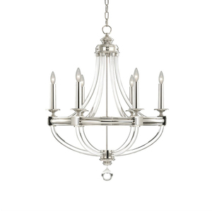 Pháp Cổ Và Cổ Điển Sang Trọng Phong Cách Mỹ Sáng Tạo Vòng Tròn Vàng Pha Lê Thủy Tinh Vòng Tay E14 Nến Brass Đèn Chùm - Product Image 1