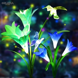 Dẫn ánh sáng Cổ Tích bó hoa trang trí cửa hàng chuỗi đèn trang trí ngoài trời Vườn Hoa Motif Đèn năng lượng mặt trời - Product Image 5