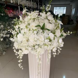 50/60/70/80CM White Rose and Orchid Flower Ball <b>Wedding</b> Backdrop Decor Floral Table Flower Centerpieces Event Party <b>Props</b> - Product Image 3