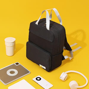 กระเป๋าเป้สะพายหลังเบเลียนน้ำหนักเบาพับได้ 15 นิ้ว กระเป๋าเดินทางลำลองสำหรับทุกเพศ กระเป๋านักเรียนสีพื้นพร้อมซิปด้านใน - Product Image 4