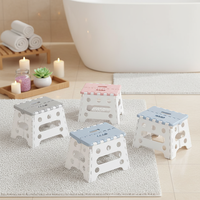 Petit Tabouret Pliant en Plastique Économique pour Intérieur et Extérieur, Idéal pour Entrée, Chambre, Entrepôt, Hôpital, Hôtel, Camping