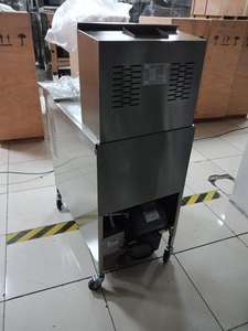 Friggitrice profonda per Fast Food industriale con Chip elettrico e Gas da 13,5 kw una pentola due cestini - Product Image 3