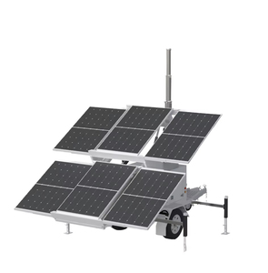 Système d'énergie mobile sur remorque à mât de 18 m, alimenté par générateur solaire MPPT à ions lithium, pour usage industriel, personnalisable en gros - Product Image 1
