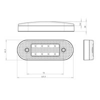 Feu de position latéral MDSM0295G d'origine italienne 1223 Lighting pour applications génériques