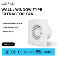 Ventilateur de ventilation de salle de bain de 4 pouces, extracteur d'air, ventilateur axial pour conduits