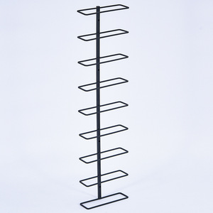 Étagère <span class=keywords><strong>à</strong></span> <span class=keywords><strong>verres</strong></span> <span class=keywords><strong>à</strong></span> vin rouge en acier réglable <span class=keywords><strong>à</strong></span> 9 niveaux, <span class=keywords><strong>suspendue</strong></span>, en métal - Product Image 3