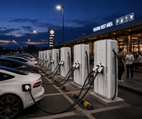 Chargeur EV DC AI GCG 80kW GB/T CCS à double connecteur, monté au sol, avec OCPP, certifié CE pour les stations de recharge de véhicules électriques