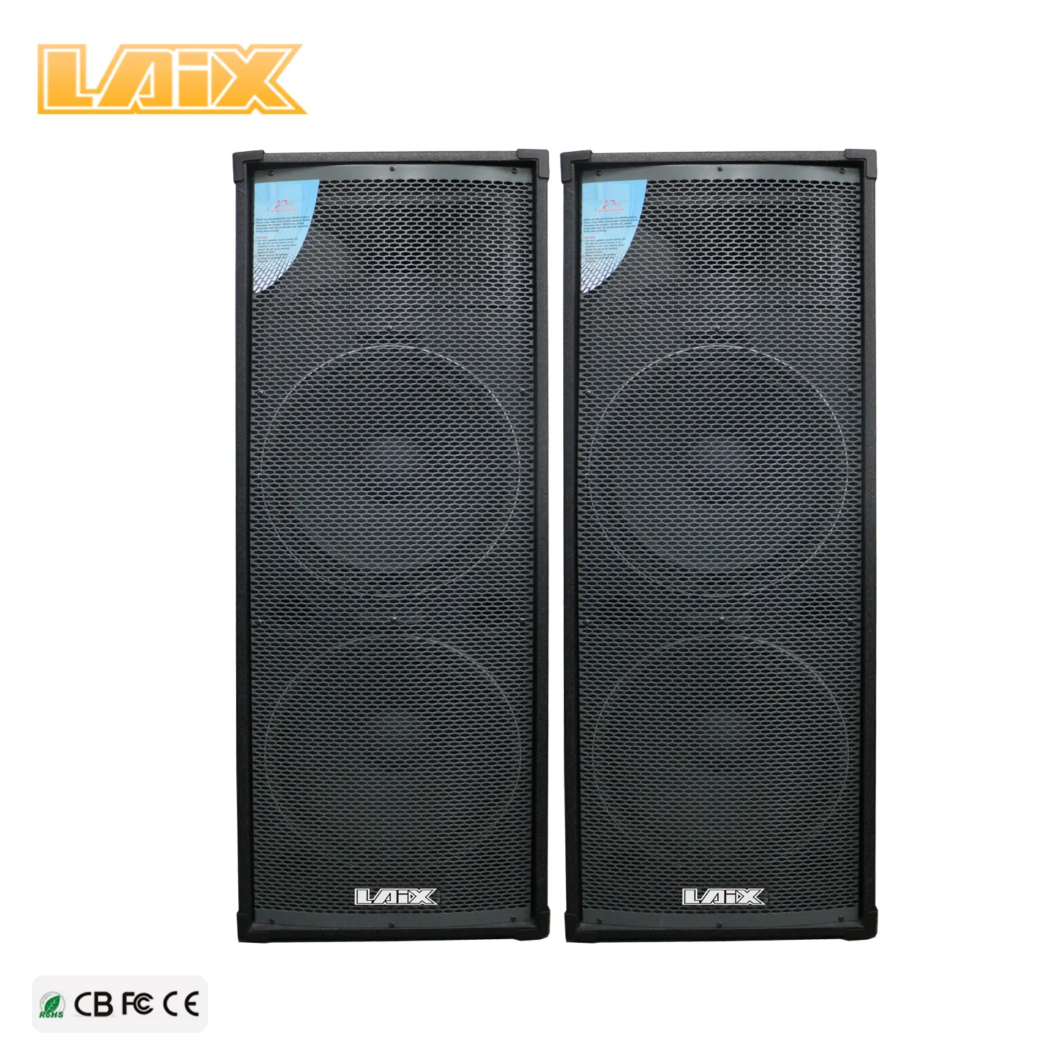 LAIX PS-03 المزدوج 15 بوصة المهنية السلبي كامل المدى المتكلم بأسعار في متناول الجميع