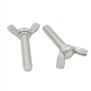 Tornillos de Mariposa Métricos de 40 mm M2, Galvanizados en Zinc, de Alta Calidad, Fabricados en Fábrica, al por Mayor, DIN 318, Acero Inoxidable - Product Image 1