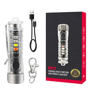 Nouveau LED <span class=keywords><strong>Mini</strong></span> lampe de poche d'urgence électrique vert porte-clés lumière magnétique Fluorescent caractéristique étanche IP65 évalué pour le Camping - Product Image 3