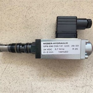 Vanne solénoïde hydraulique Weber-Hydraulik 24 Vdc 0,7 Amp R 25 Vanne hydraulique industrielle - Product Image 1