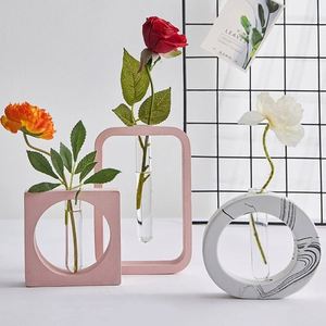Wholesale Custom Gift Decoration 3D Resin Epoxy Injection Molding Mould Concrete Vase Silicone Mold for Handmade Concrete Making - Product Image 2