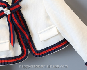 Un pezzo vestito per bambini Design senza maniche cappotto vestito stile occidentale 2-14 anni vestiti in tessuto per ragazzi e ragazze - Product Image 2