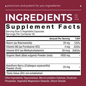 Tùy chỉnh củ cải bổ sung cho người lớn mạch máu bảo trì sức khỏe tập thể dục hiệu suất tăng Hữu Cơ củ cải gốc viên nang - Product Image 3