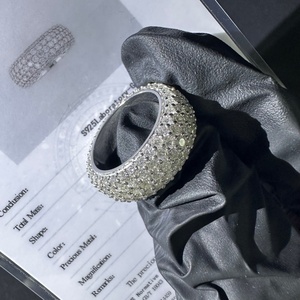 Bague éternelle en argent sterling 925 sertie de diamants de laboratoire pour homme, style hip-hop - Product Image 5