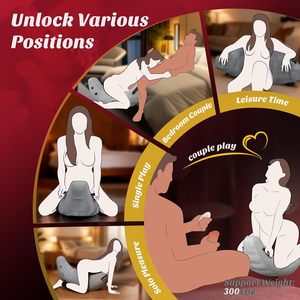 Coussin gonflable vibrant et oscillant pour jeux BDSM, avec menottes <span class=keywords><strong>de</strong></span> bondage, pour chaise ou canapé sexuel - Product Image 3