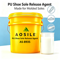Agente Desmoldante para Suelas de Zapatos de PU AOSILE AS-8935, Agente Desmoldante Ecológico a Base de Agua para el Proceso de Producción de Calzado